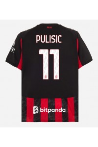 AC Milan Christian Pulisic #11 Jalkapallovaatteet Kotipaita 2025-26 Lyhythihainen